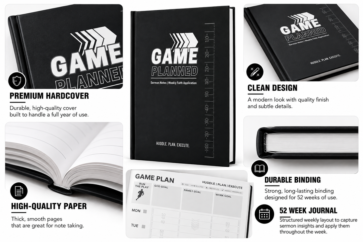 Game Planned - Sermon Notes & Weekly Faith Planner