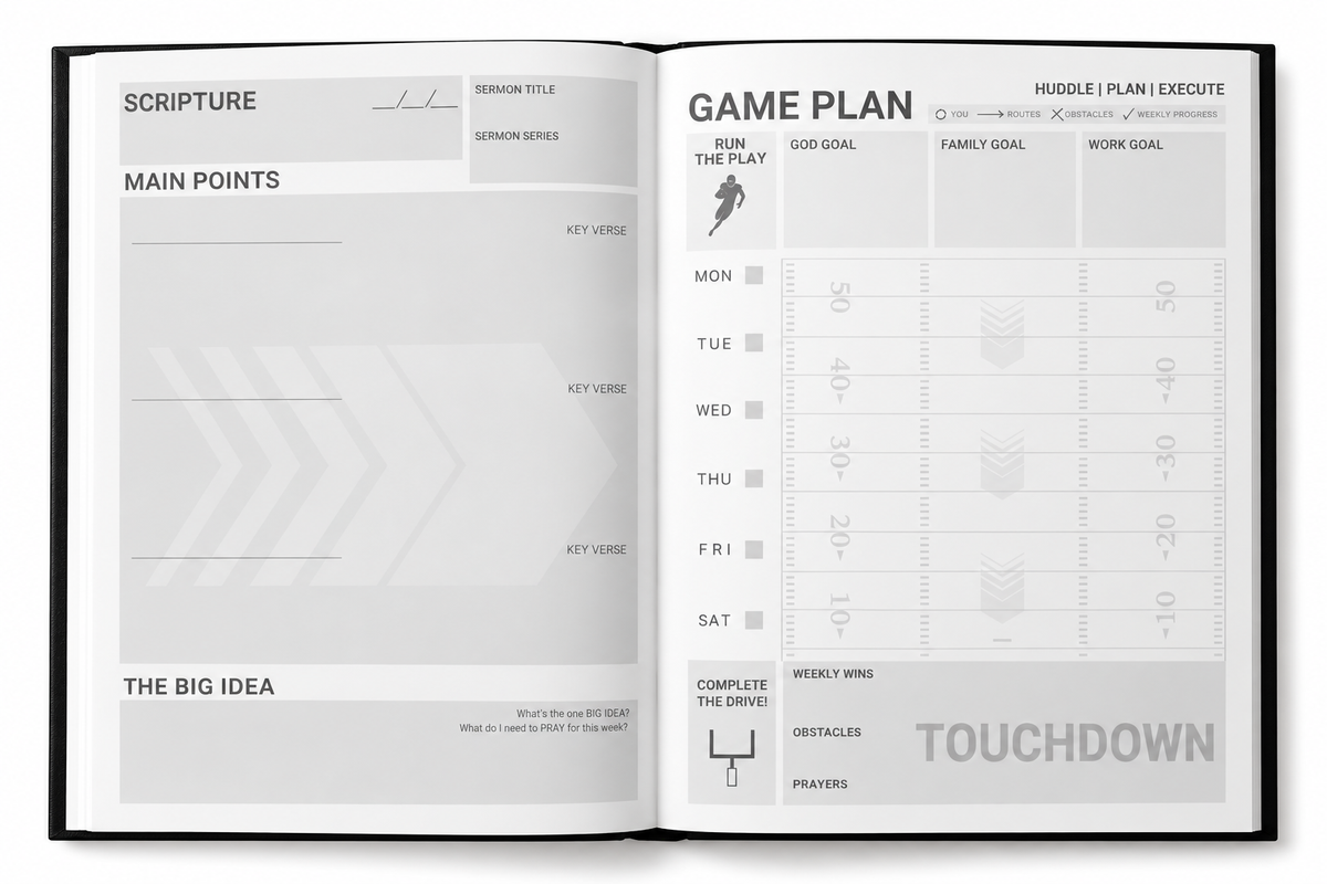 Game Planned - Sermon Notes & Weekly Faith Planner